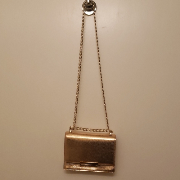 Kate Spade Rose Gold leather purse w Gold chain - Picture 2 of 13